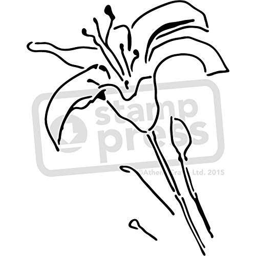 Stencil A3 Flor del lirio