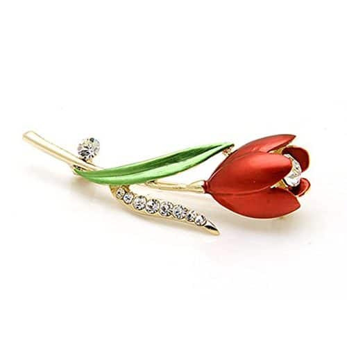 Broche Tulipan rojo