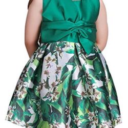 Vestido para niña verde con flores