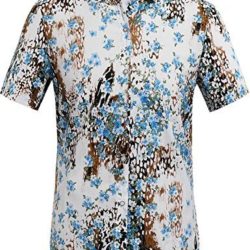 Camisa SSLR casual de Manga Corta para Hombre con estampado floral